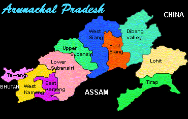 Arunanchal Pradesh Map